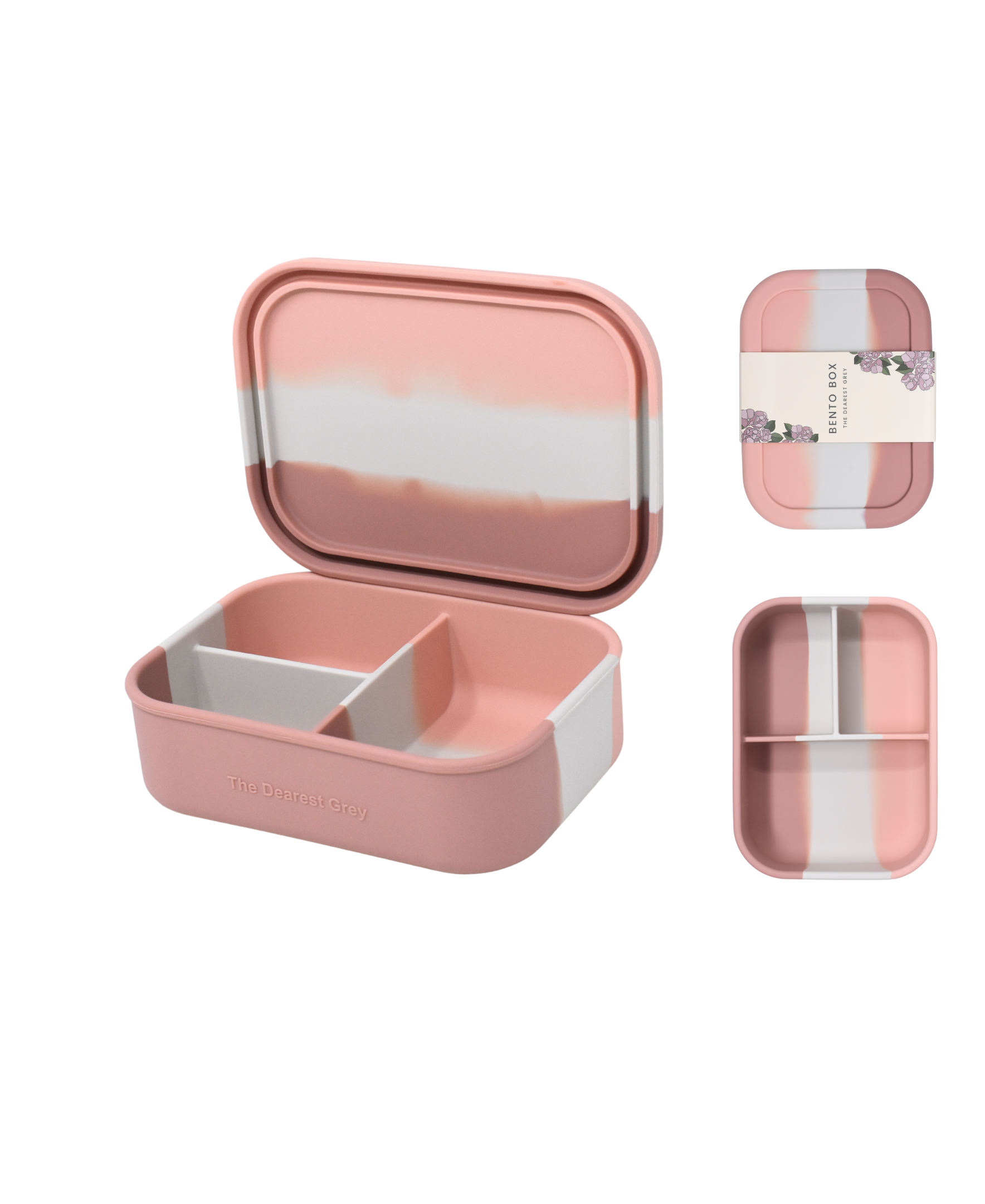 Silicone Bento Box  Pink Tie Dye – The Dearest Grey