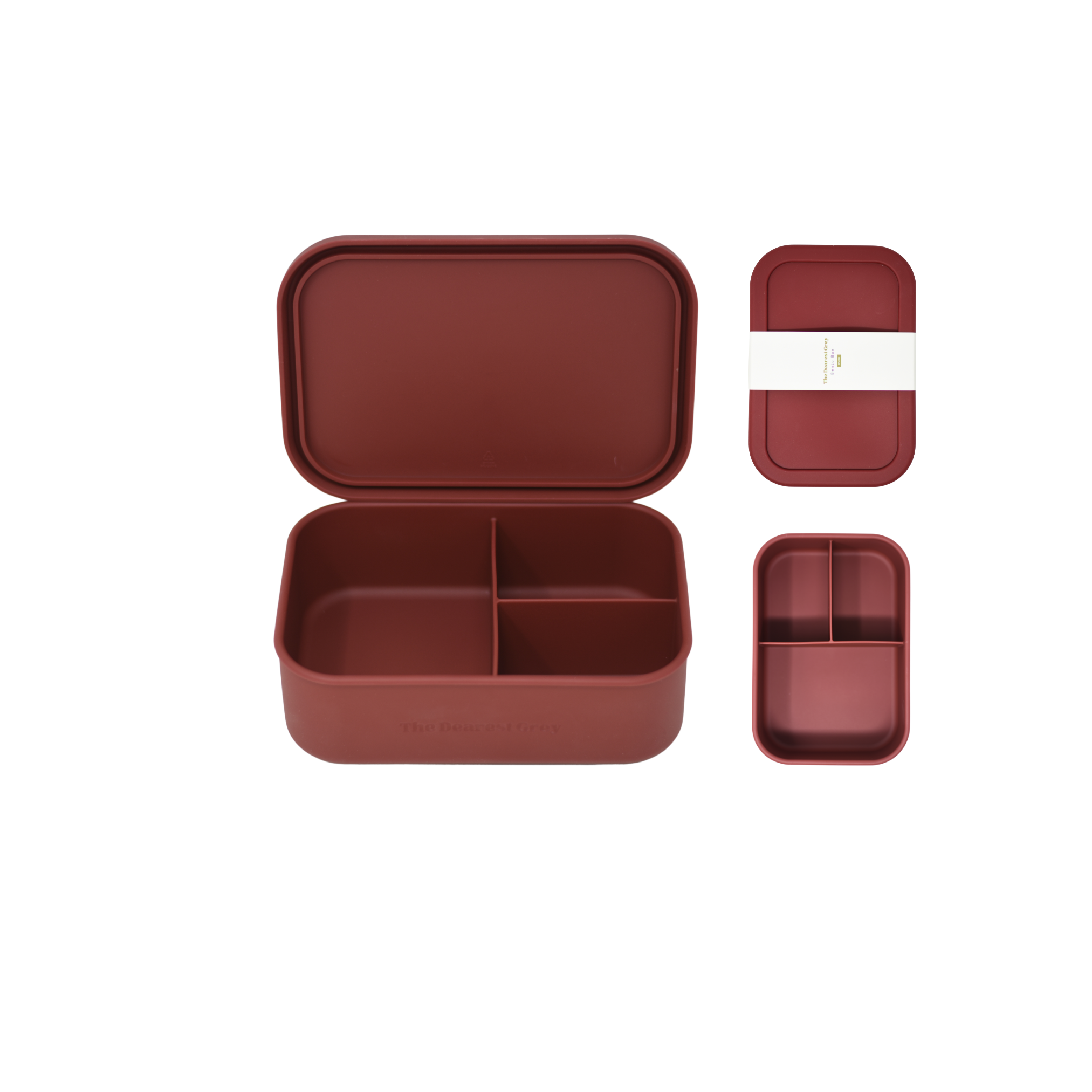 Biggie Silicone Bento Box (L) - Cranberry