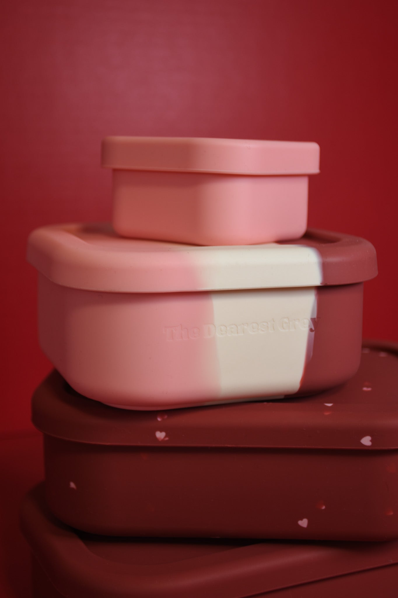 OG No Divider Silicone Bento Box - Ruby Love