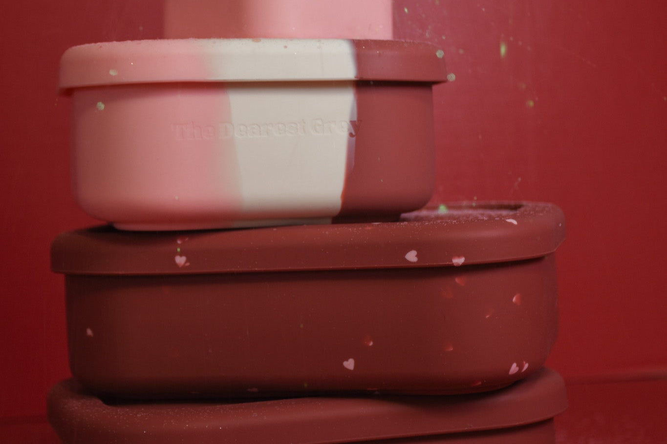 OG No Divider Silicone Bento Box - Ruby