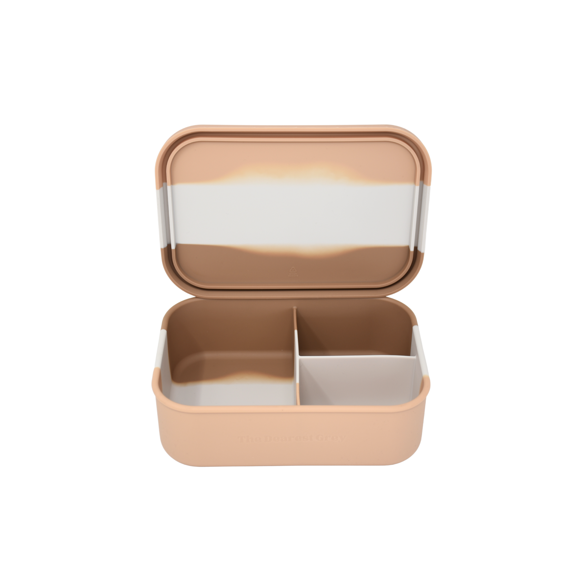 Biggie Silicone Bento Box - Tan Tie Dye