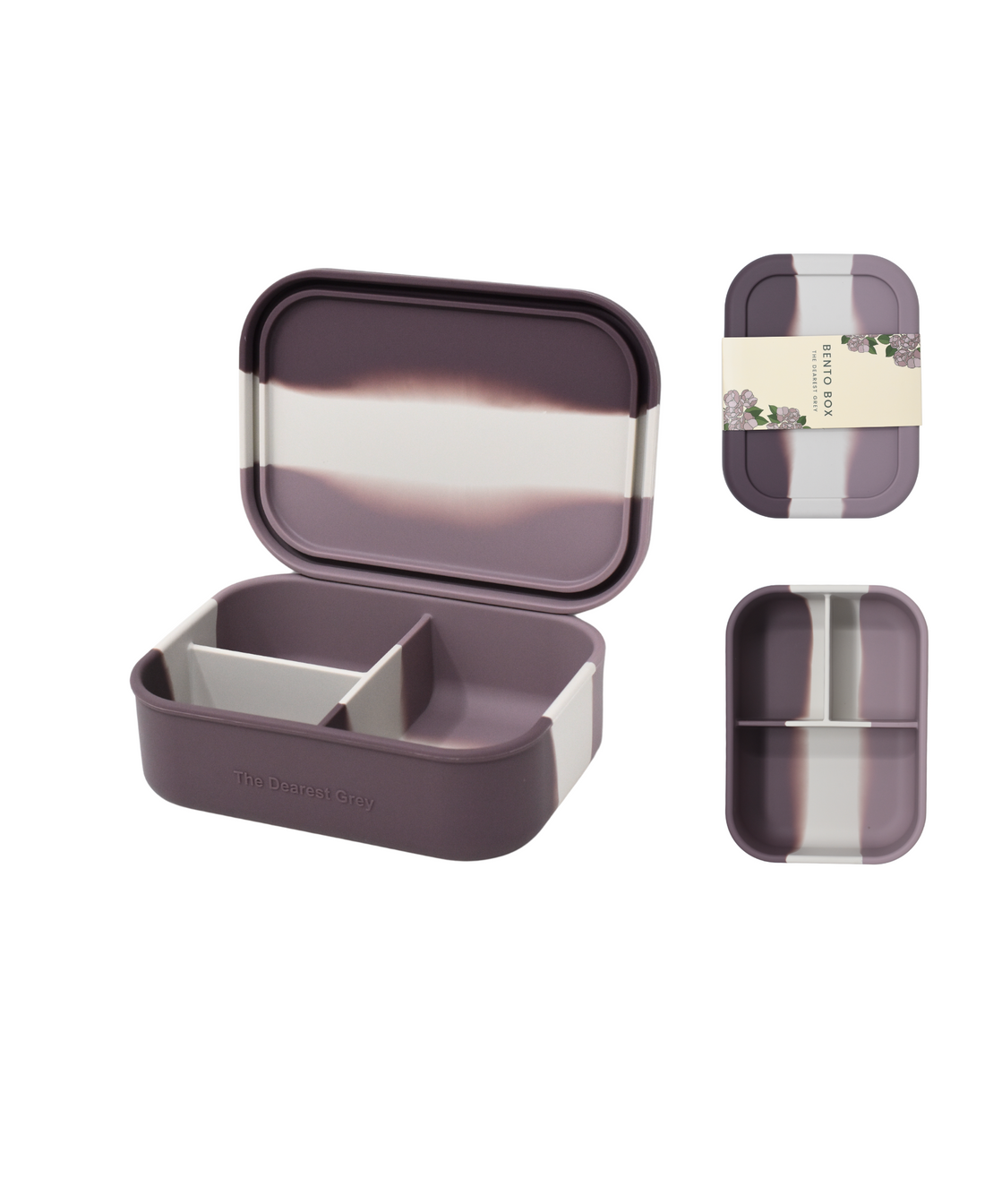 Silicone Bento Box  Purple Tie Dye – The Dearest Grey