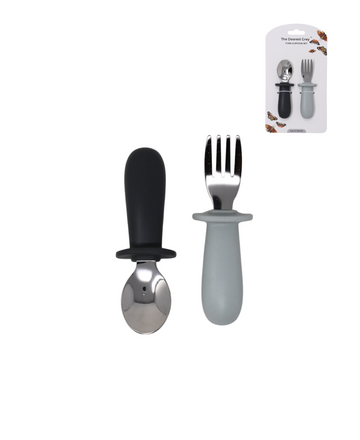 Fork & Spoon Set | Denim & Cloud