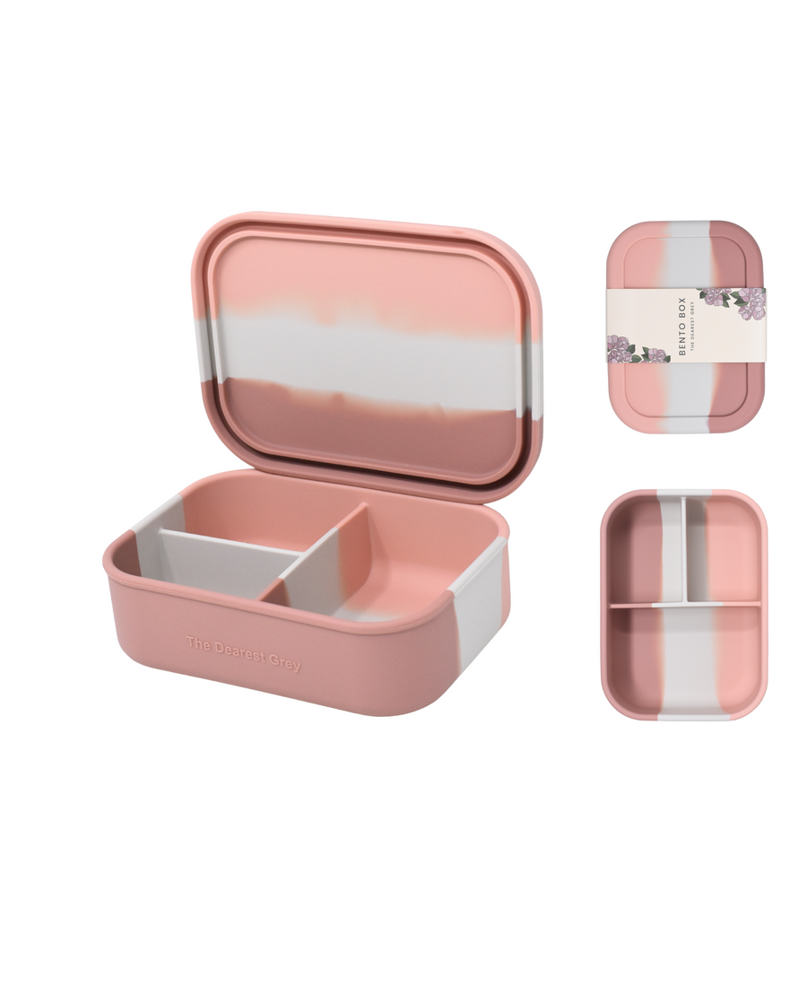 Silicone Bento Box | Pink Tie Dye