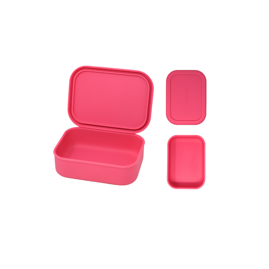 OG No Divider Silicone Bento Box - Hot Pink